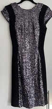 FRENCH CONNECTION SPARKLY PANEL BODYCON DRESS- SIZE 10