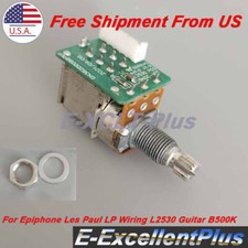 Push Pull Switch Potentiometer B500k For Epiphone Les Paul LP SG ES Guitar L2530