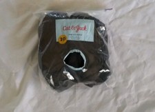 Cat  Jack Unisex Kids 10 Pairs Black Low-cut Socks Size 9-2 1/2 Cushioned