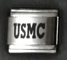 USMC WHOLESALE LASER ITALIAN CHARM Link 9MM K23