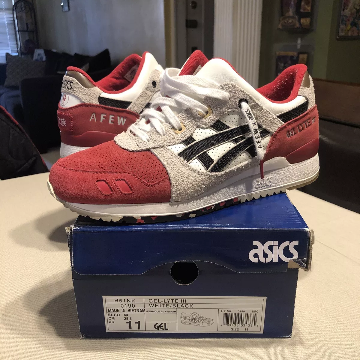 rustig aan Groenten pijpleiding AFEW x ASICS Gel Lyte III &#034; Koi &#034; Sz US11 25th Anniversary 2015  100% Authentic | eBay