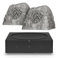 Rockustics Octorock Powered 8" 2-way Outdoor Rock Speakers With Sonos Amp