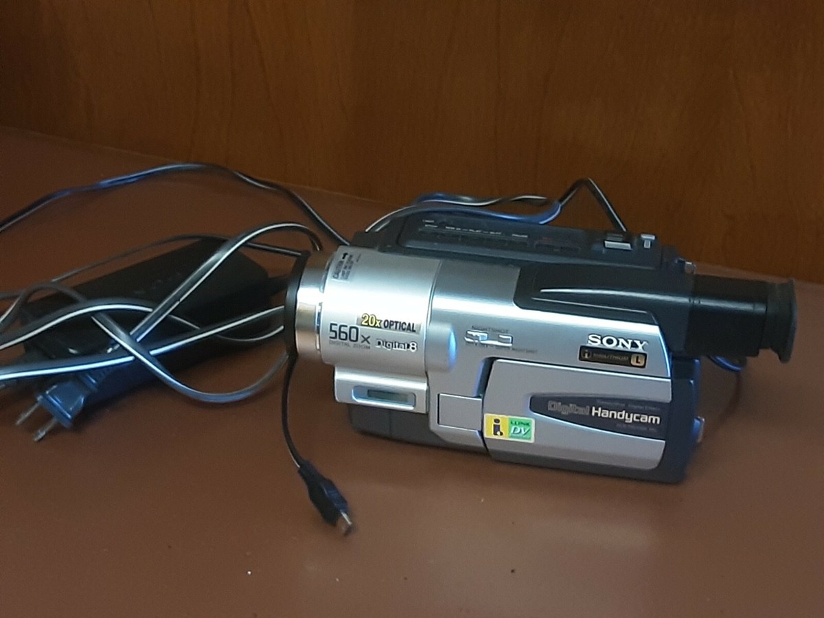 Sony Handycam DCR-TRV130E PAL Vid-8 Camcorder w/ Power Cable video