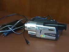 Sony Handycam DCR-TRV130E PAL Vid-8 Camcorder w/ Power Cable video camera TESTED
