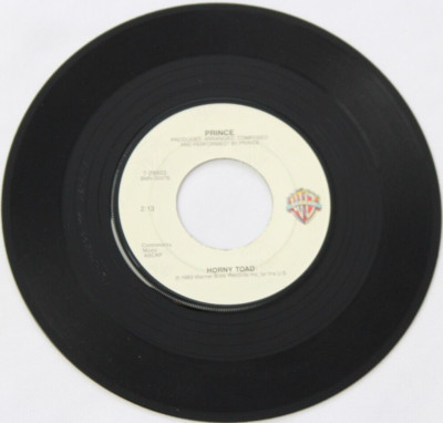PRINCE DELIRIOUS / HORNY TOAD 45RPM 7'' RECORD, 1983 WB (7-29503)