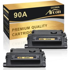 2PK CE390A Toner Cartridge Fit for HP 90A Laserjet Enterprise 600 M601 M602 M603