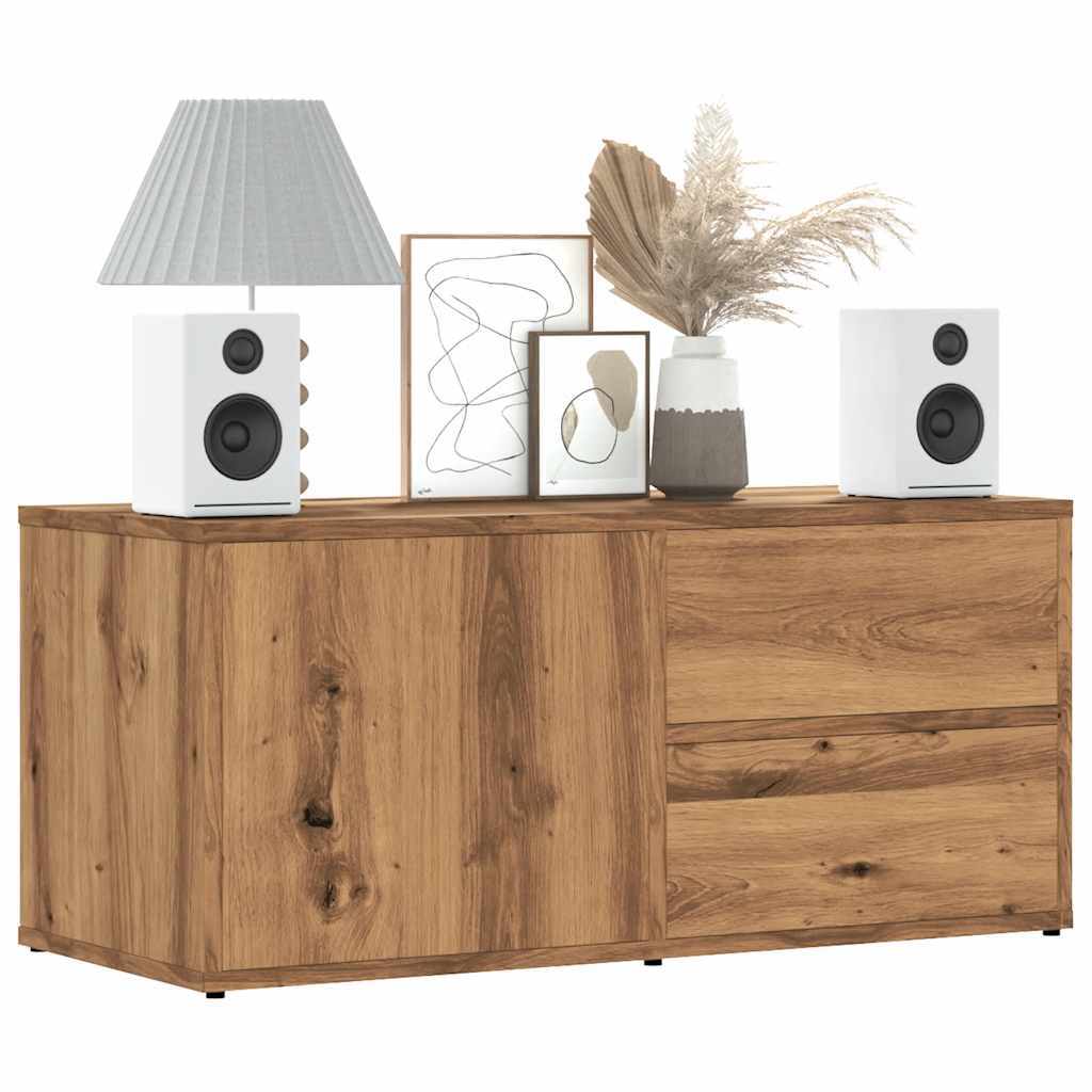 vidaXL TV Cabinet Artisan Oak 80x34x35.5 cm Engineered Wood
