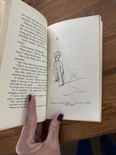 The Little Prince Paperback 1943 Antoine de Saint Exupery First Edition Harcourt - Picture 11 of 11