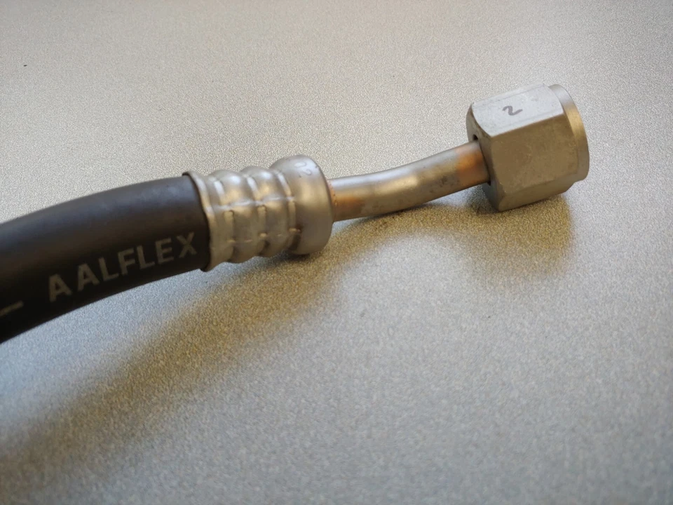 BONITO USADO ORIGINAL ORIGINAL PORSCHE 911 AIRE ACONDICIONADO CONDENSADOR A MANGUERA COMPRESOR 78-83 #2 Foto 3 de 4