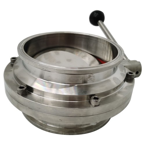 6"/152mm Sanitary Stainless Steel 304 Butterfly Valve Tri Clamp Butterfly Valve - Picture 16 of 17