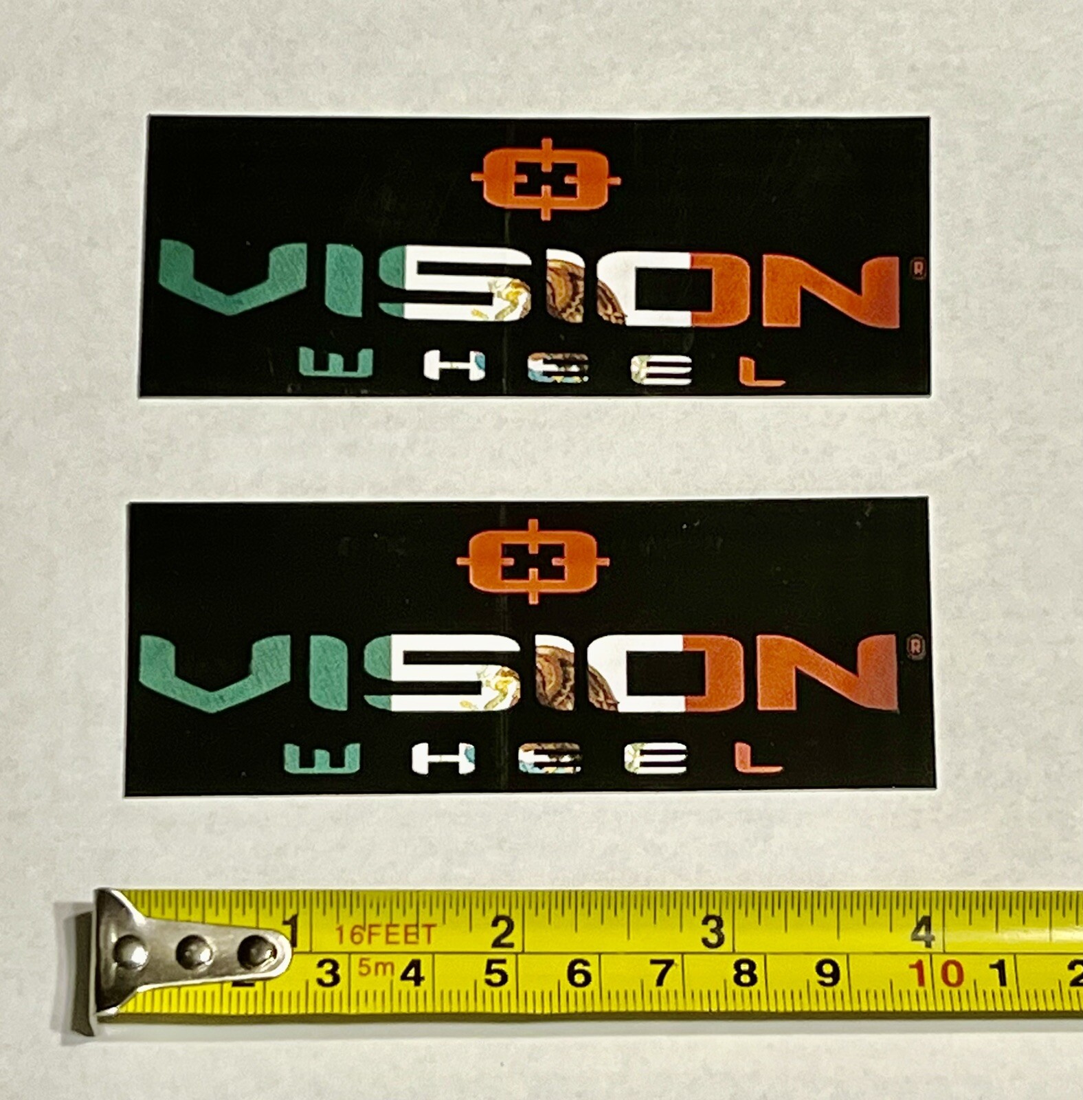 2 VISION WHEELS RACING DECALS STICKERS offroad utv overland quad atv ...