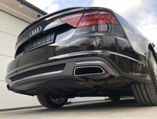 Heckansatz für Audi A7 2014-17  für 2 Endrohre Diffuser Tuning