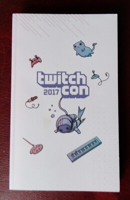 TWITCH CON 2017 Long Beach USA Book Programme Floor Map & Name Badge ID Sticker