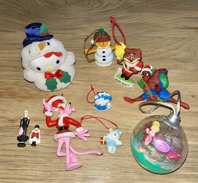 10 Hello Kitty Barbie Pink Panther Polly Pocket Garfield Christmas Ornaments