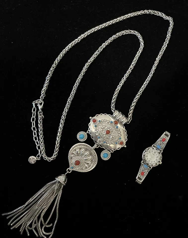 Graziano 项链绿松石珠红色珠饰/类似设计手表 — 第 2/4 张图片