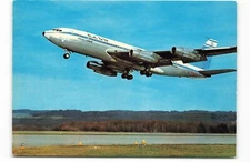 Postcard Airline EL AL ISRAEL AIRLINES Boeing 720 b AUC1.