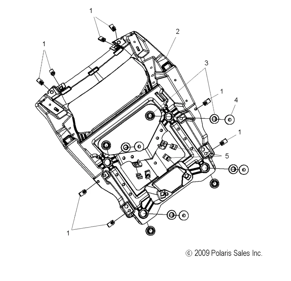 SOPORTE DELANTERO POLARIS VICTORIA GENUINO OEM NUEVO 5136536 Foto 3 de 4