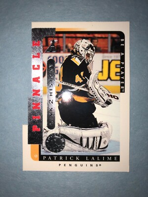 1996-97 PINNACLE LINK TO HISTORY INSERT HOCKEY CARD PATRICK LALIME #LTH-10A NHL