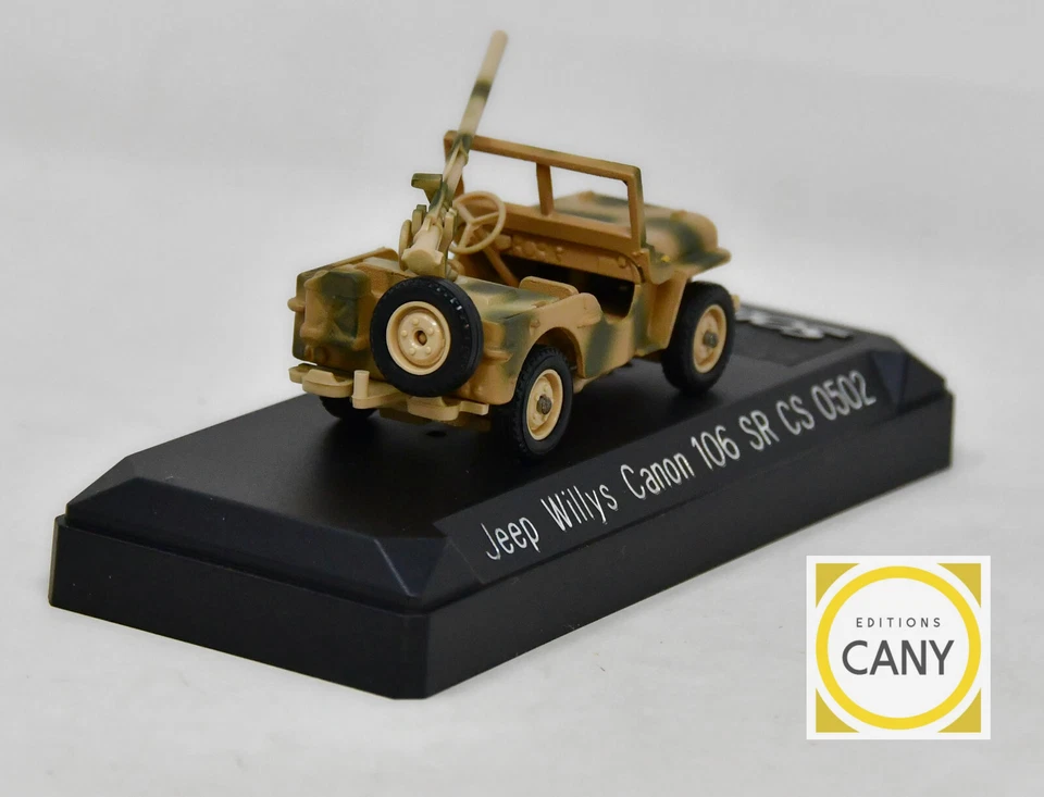 Veicolo Militare Jeep Willys Canon Di 106 Limitata e Numerata - Verem - 1/50 - Immagine 3 di 4