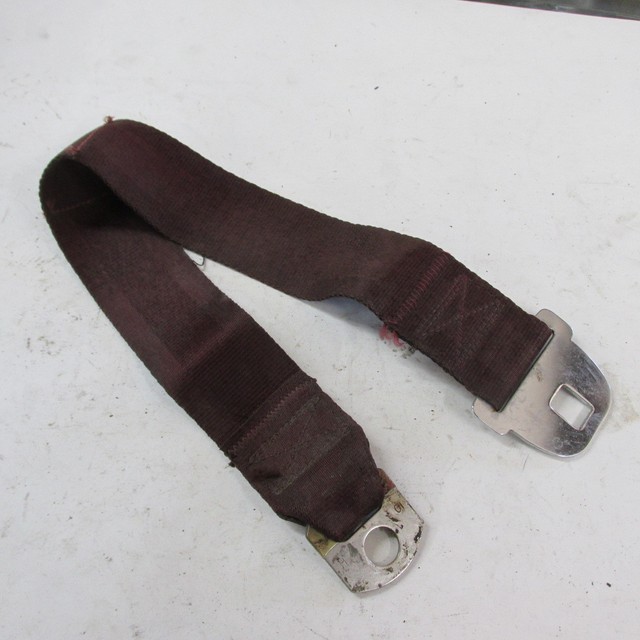 66 67 CHEVELLE SS396 CUTLASS GTO DARK RED REAR SEAT BELT MALE END ONLY