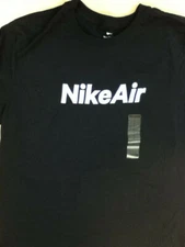 AUTHENTIC NIKE AIR PRINT BLACK/SILVER T-SHIRT DM8784-010