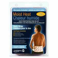 Thermalon Moist Heat Back Wrap Therapy Deep Penetrating Pain Relief Washable 1ct