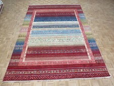 9'10 x 13'9 Hand Knotted Red Gabbeh Peshawar Oriental Rug G8858