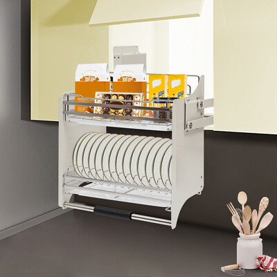 Pull Down Cabinet Organizer Pull Out Cabinet Organizer 2 Tiers Spice Dishes Rack