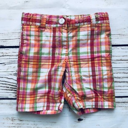 Girls 3 Gymboree Pink Orange Plaid 