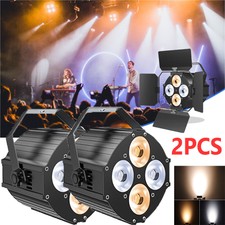 2X 150W COB 4 LED Par Light Audience Blinder Show Stage Lighting Warm Cool White