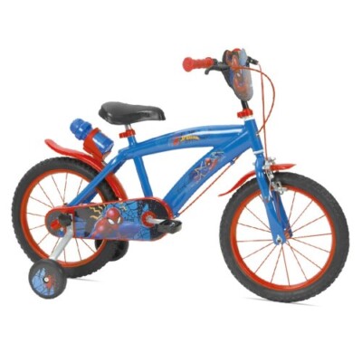 Bicicletta 16 Pollici Spiderman da Bambino Rotelle Bici Mountain
