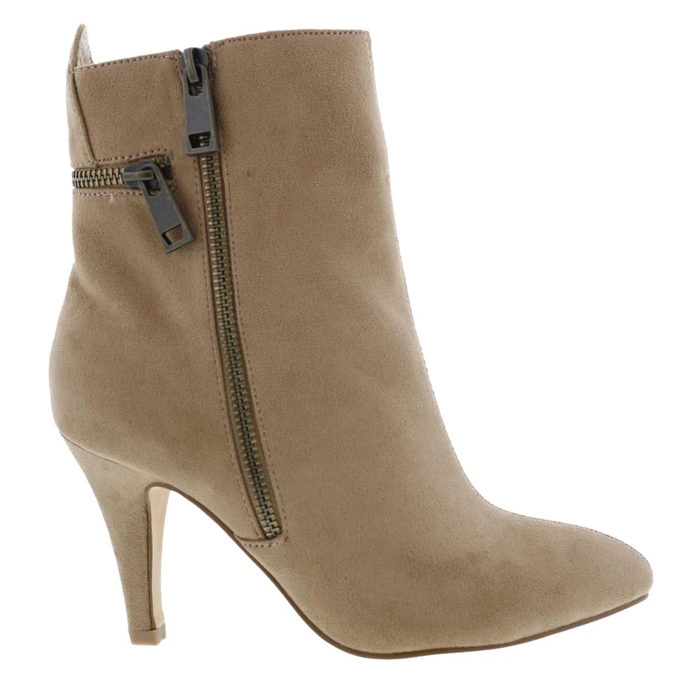 Bellini Claudia Mujer Cremallera Botines Elegante Tacón Alto Bota 8 W EE. UU. Foto 2 de 4