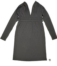 NWT Philosophy by Alberta Ferretti black sweater dress 10 RETAIL $895