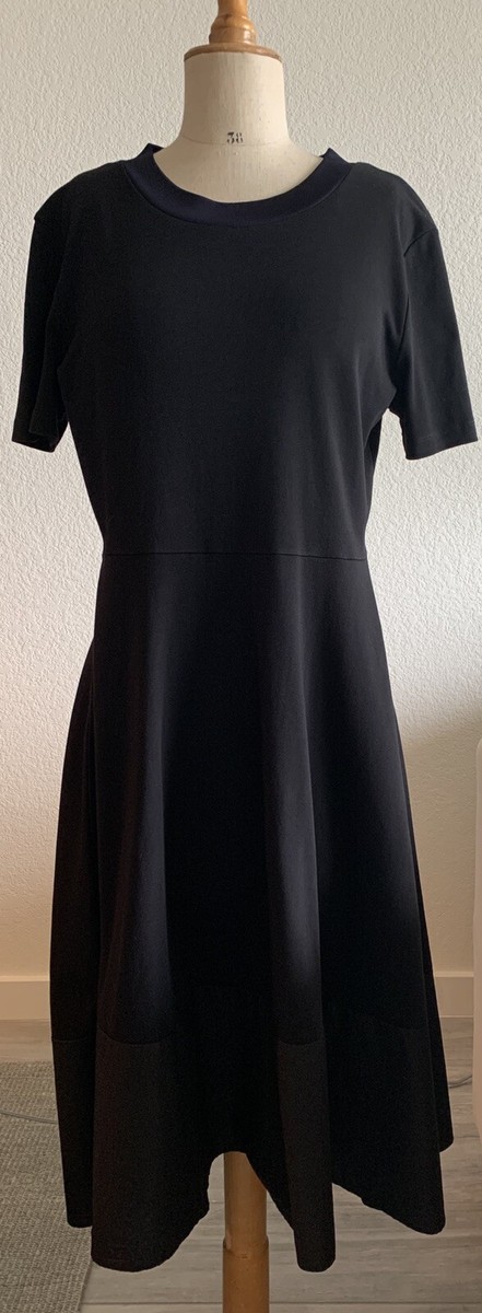 cos black knit dress COS Longline Knitted Dress in Black