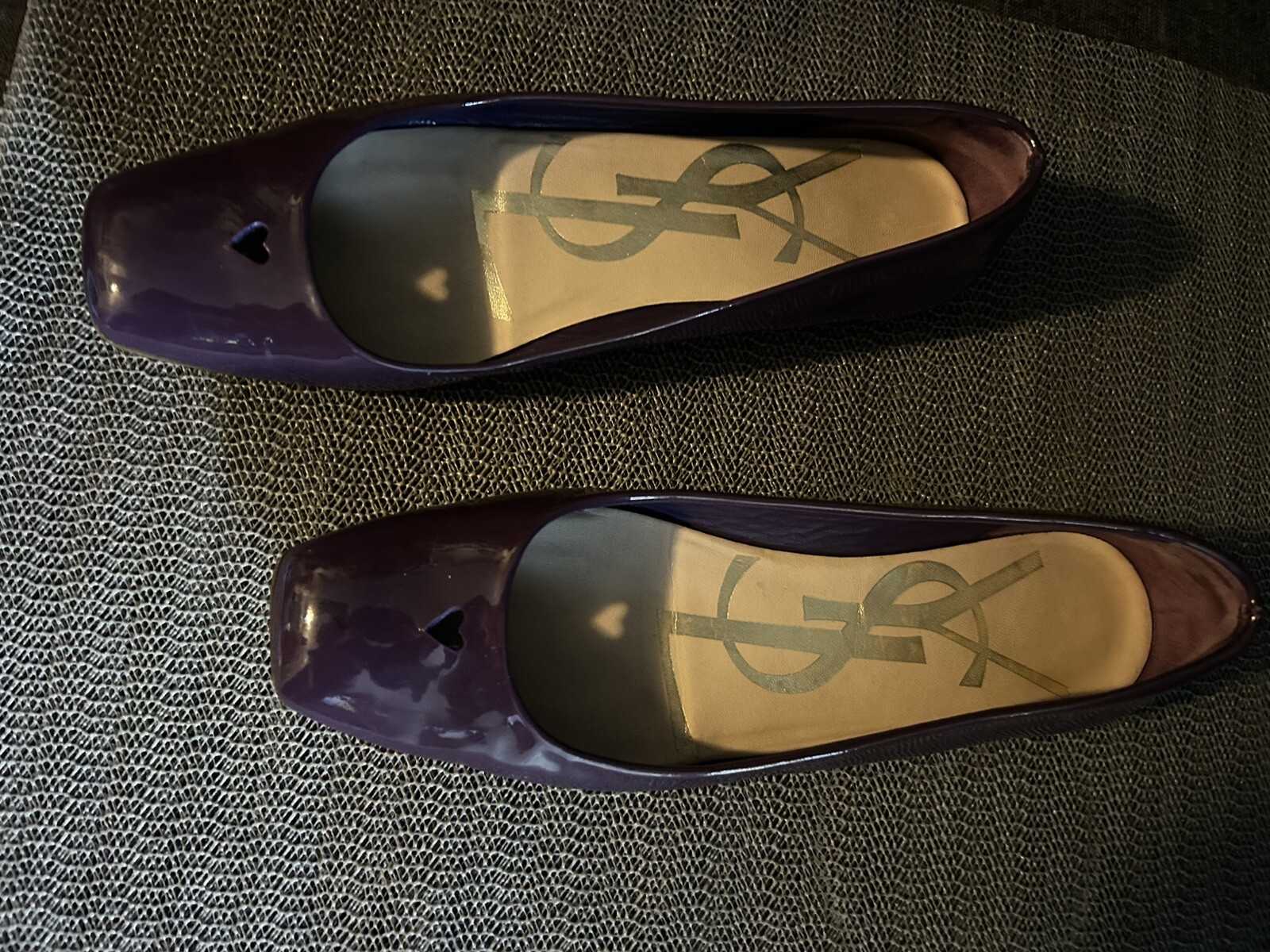Yves Saint Laurent viola slip on piatto donna 6 5