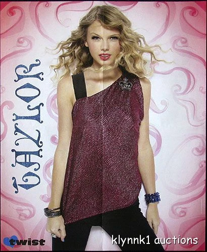 Taylor Lautner POSTER Centerfold 2742A Taylor Swift on back - Picture 2 of 2
