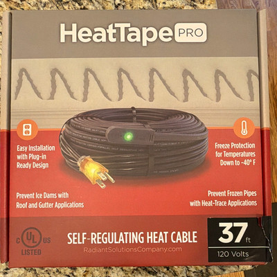 HeatTape PRO Self-Regulating Heat Cable 37 ft 120 Volts HST120