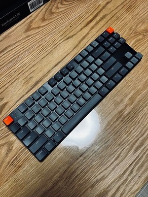 Keychron K1 SE TKL US Gray Orange Mechanical Keyboard Unused Untested