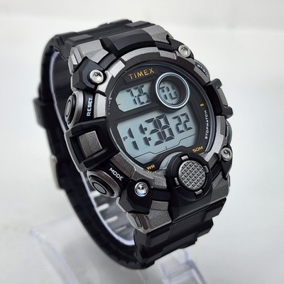 TIMEX TW5M27700 Indiglo Dual Time Alarm Chronograph Day-Date WR 50M MEN'S WATCH