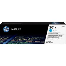 HP 201X CF401X Toner Cartridge, Cyan High Yield