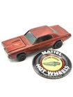 Vintage 1967 Hot Wheels Redlines Mattel Custom Cougar w/ Button - Made in HK