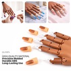 Flexible Nail Practice Hand with Clamp Silicone Training Hand with 100 Tips — photo 2