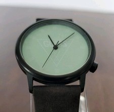 Very Rare Vintage Guess Watch Unisex 1990's Light Blue Dial Snap Wristband