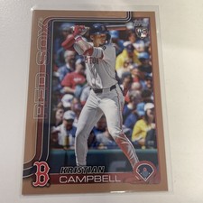 KRISTIAN CAMPBELL 2025 Topps Update RC  #US1 Boston Red Sox Rookie 1546/2025