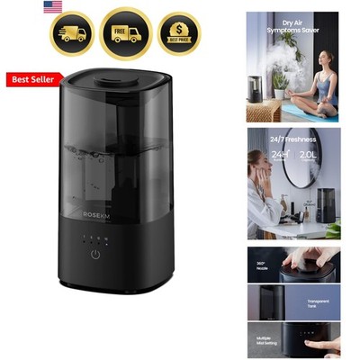 Humidifiers for Bedroom, 2.0L Cool Mist Humidifier for Home Plant and Baby Nu...