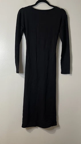 BB DAKOTA STEVE MADDEN Maternity Dress Size XS Black NEW Knit Belted Casual - Picture 5 of 11