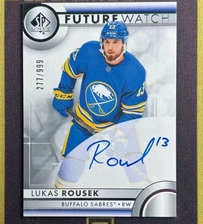 2023-24 SP Authentic Future Watch Auto /999 Lukas Rousek FCMD