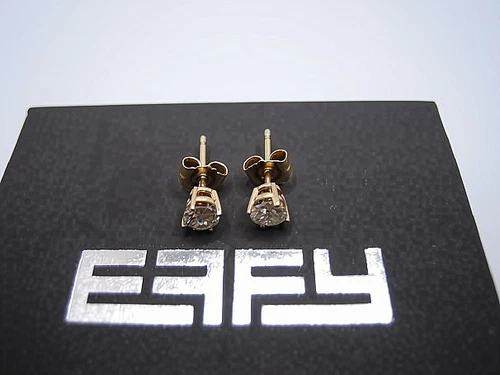 EFFY 14k Yellow Diamond Stud Earrings