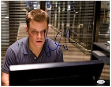 Matt Damon Signed Autographed 11x14 Photo Jason Bourne Identity ACOA