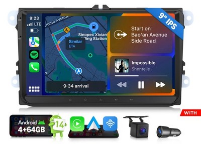 Eonon CarPlay Android 14 Autoradio GPS Navi Für VW Touran GOLF 5 6 Passat Tiguan